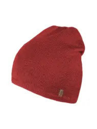 Thin BASIC merino wool hat - Brick red