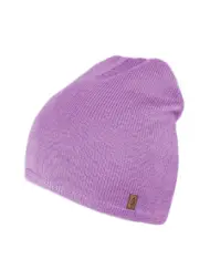 Thin BASIC merino wool hat - Lilac