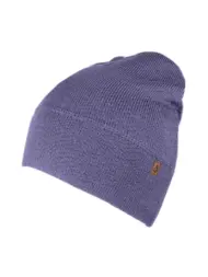 Thin RAINFORCED merino wool hat - Gray-lavender