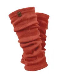 Merino wool leg warmers FOXY RED