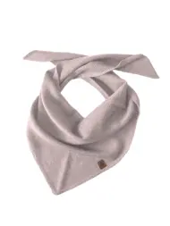 Trójkątna chustka z wełny merino - cienka - Ciepły szary