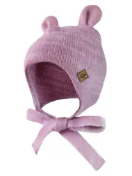 Children's merino wool hat - with tie - TEDDY  custom made